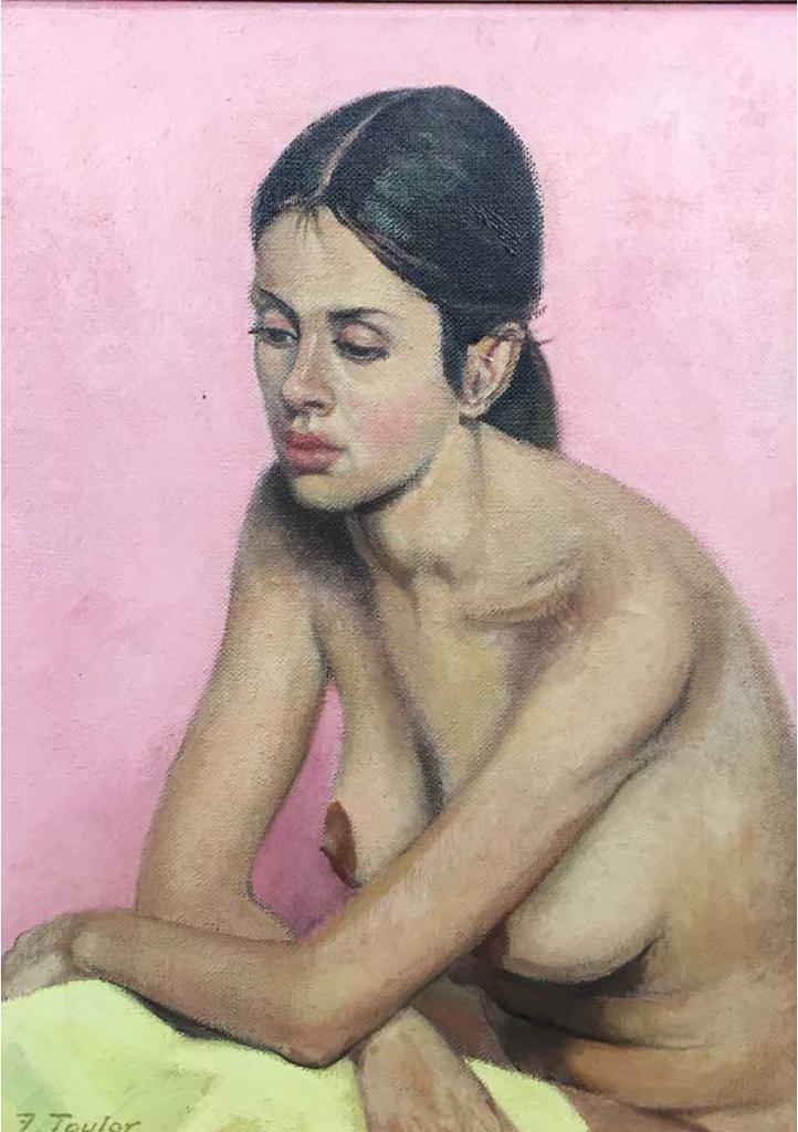 Frederick Bourchier Taylor (1906-1987) - Half Length Seated Nude