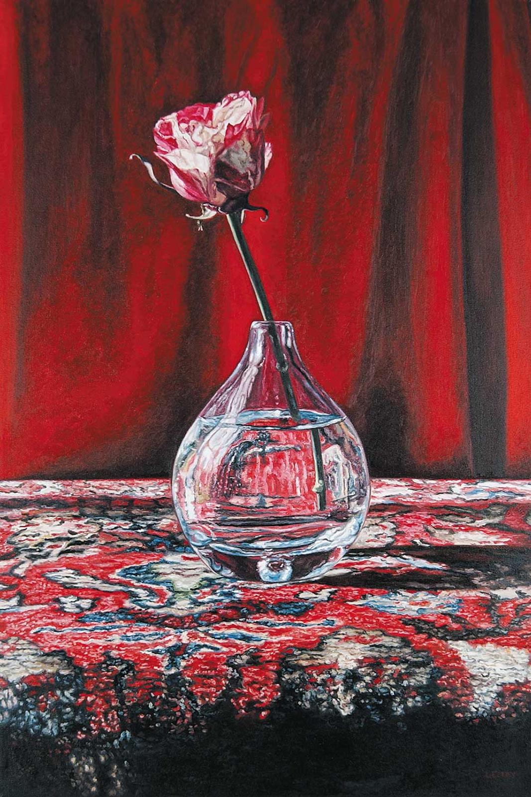 Robert Lemay (1961) - Rose and Teardrop Vase