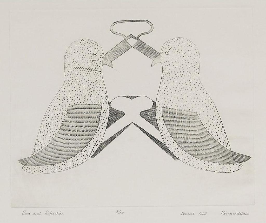 Quvianatuliak Parr (1930-1998) - Bird And Reflection