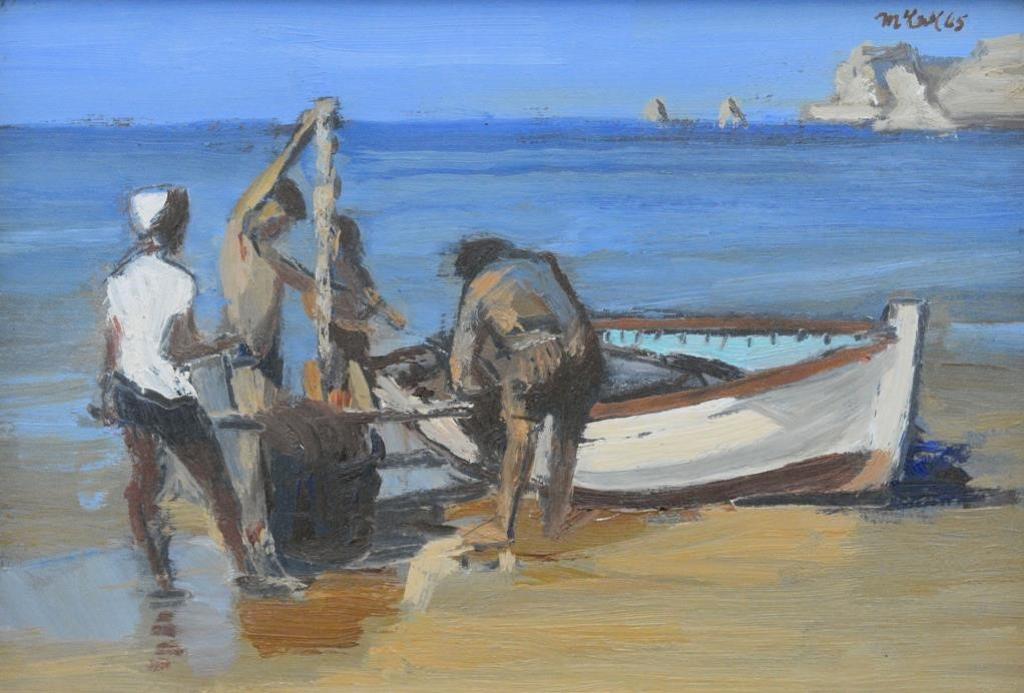 Charles James McCall (1907-1989) - Fisherman, Praia da Rocha, Portugal