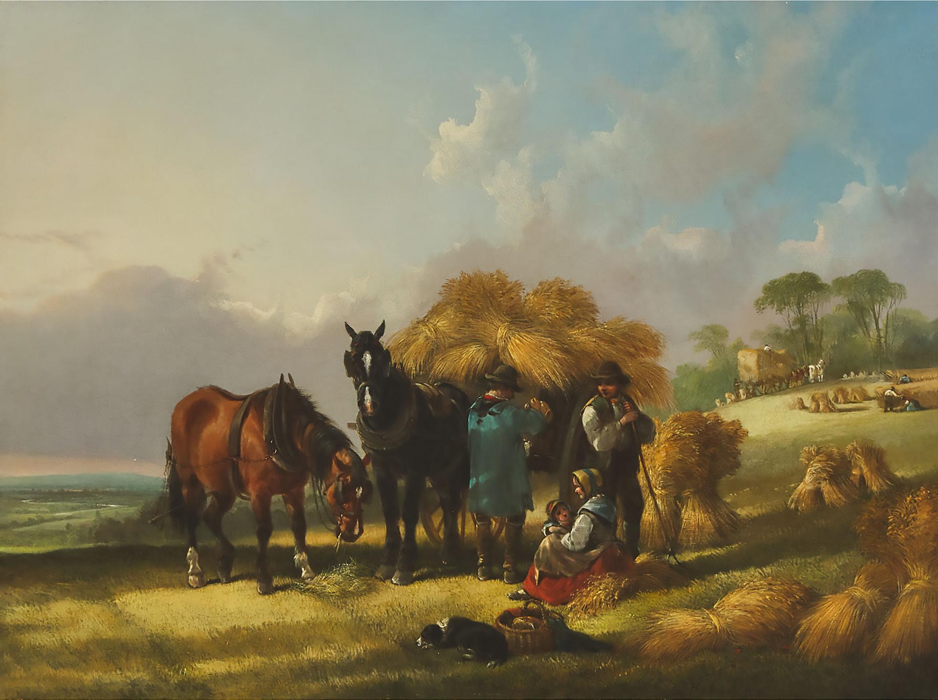 Henry Thring Shayer (1825) - Hay Harvest