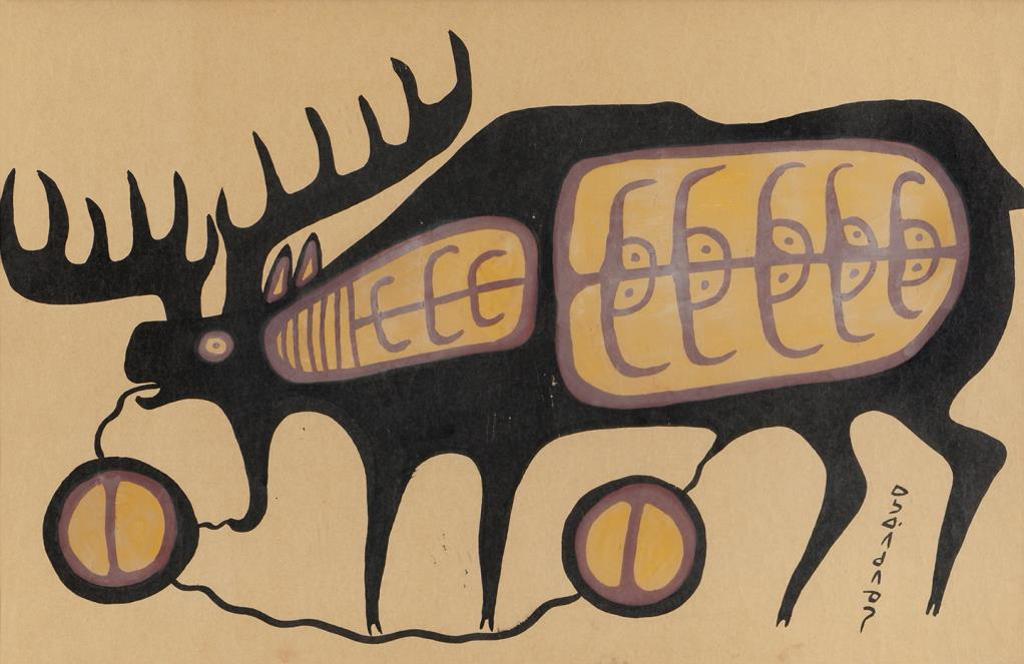 Norval H. Morrisseau (1931-2007) - ANISHNAABE, Moose, c. mid 1960s
