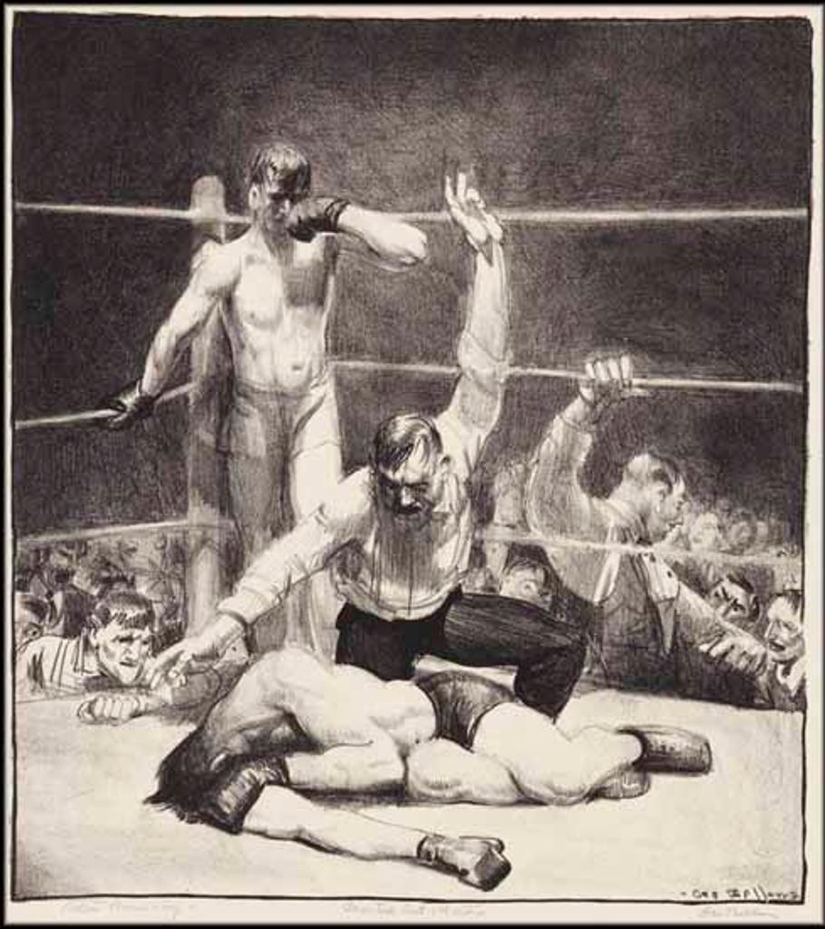 George Bellows (1882-1925) - Counted Out, First Stone