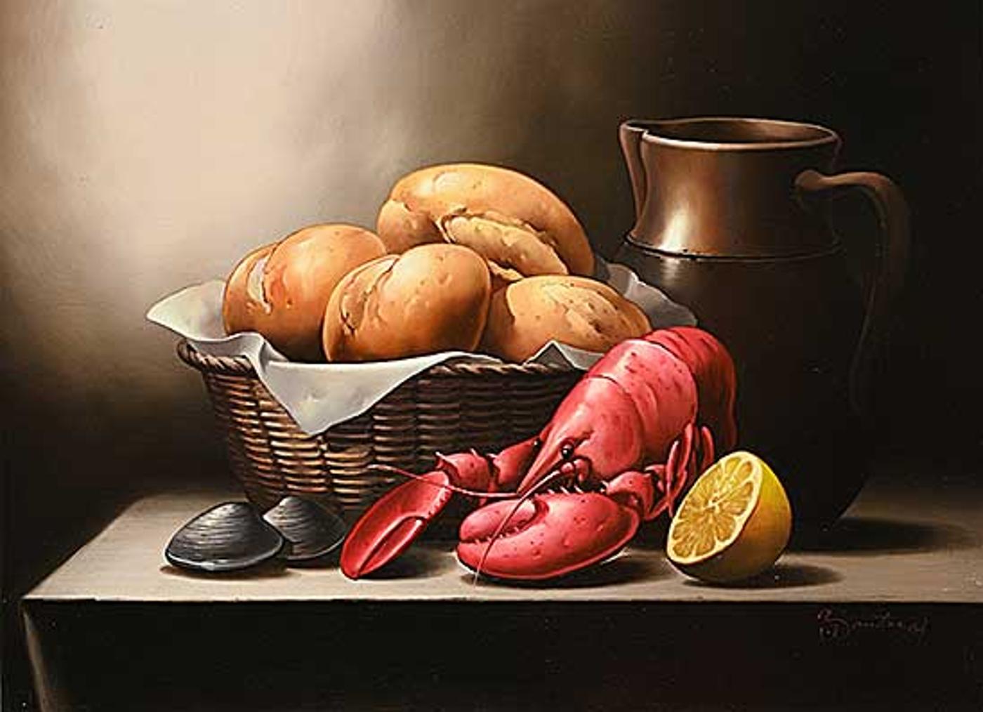 Victor Santos (1934-2003) - Untitled - Lobster and Lemon