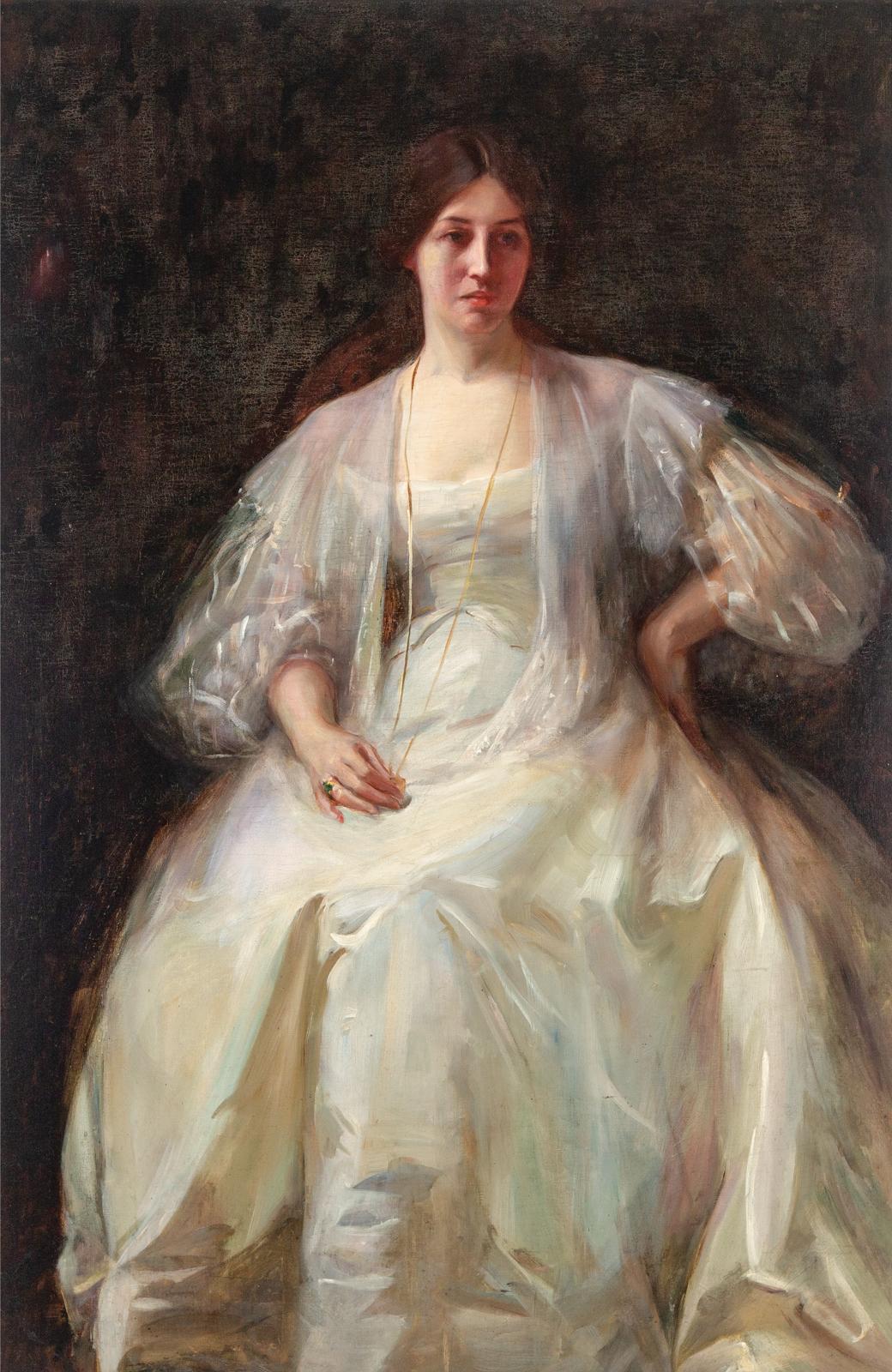 Laura Adelaine Muntz Lyall (1860-1930) - Lady In White