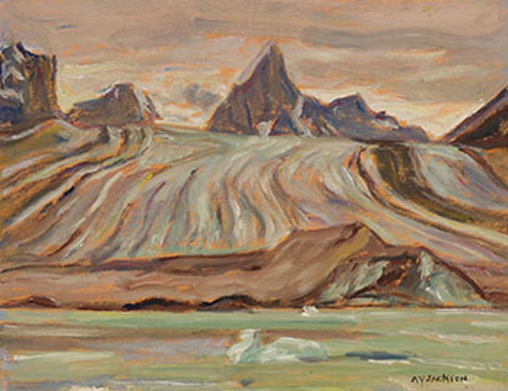 Alexander Young (A. Y.) Jackson (1882-1974) - Mount Loki Up Turner Glacier, Baffin Island