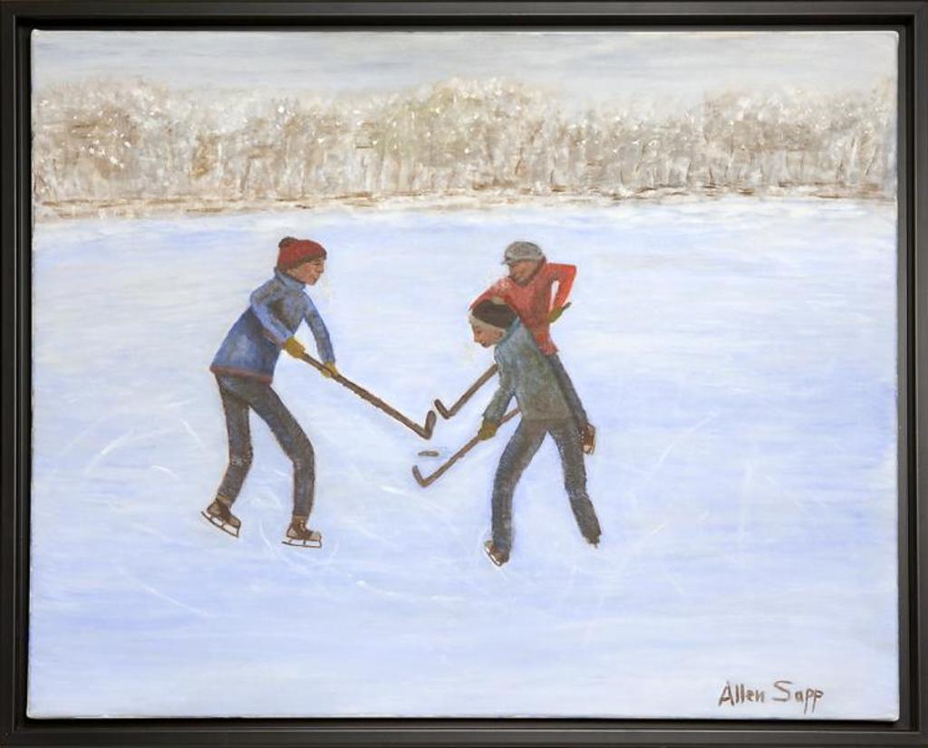 Allen Fredrick Sapp (1929-2015) - Untitled - Hockey Players