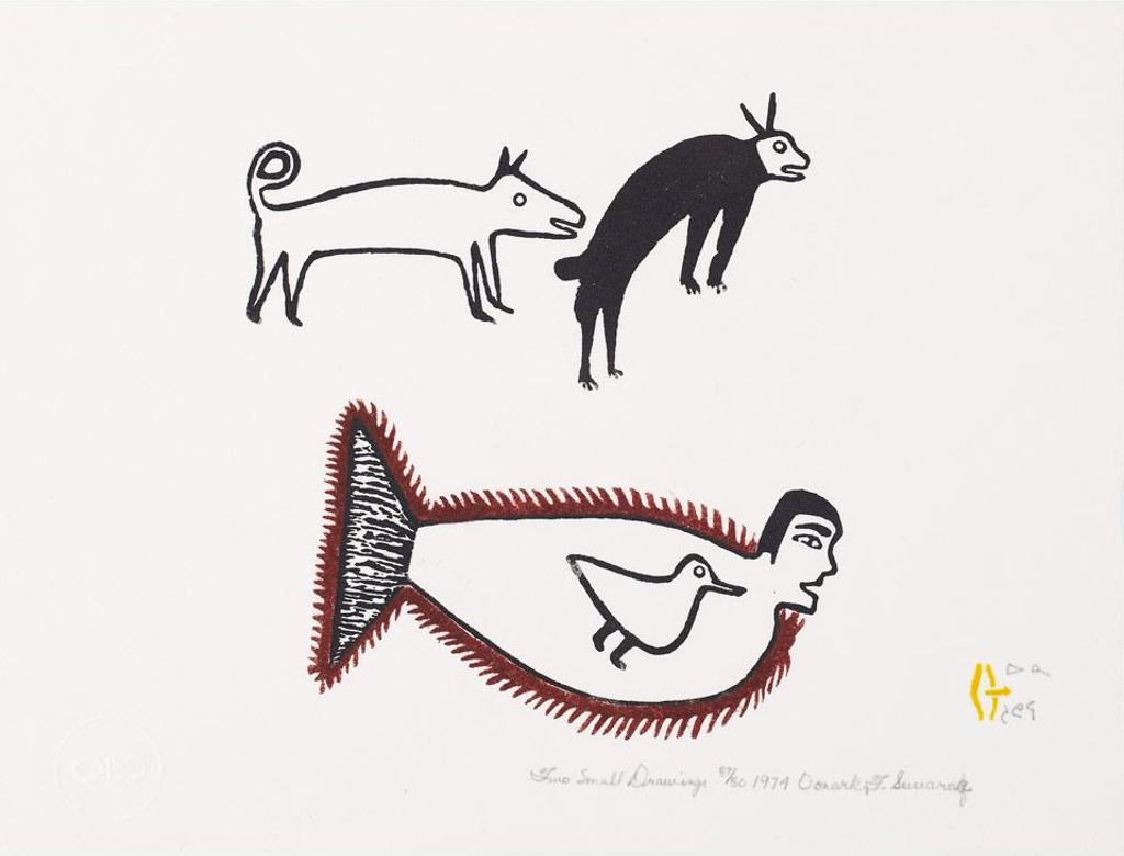 Jessie Oonark (1906-1985) - Two Small Drawings