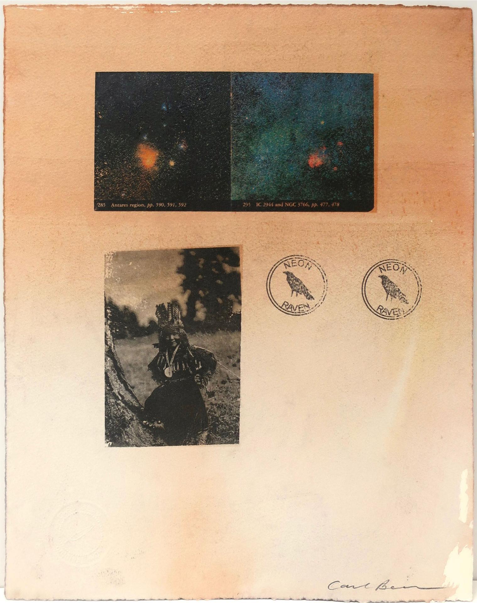 Carl Beam (1943-2005) - Untitled (Antares Region/Jc2944 & Ngc3766/Young Indigenous Child)