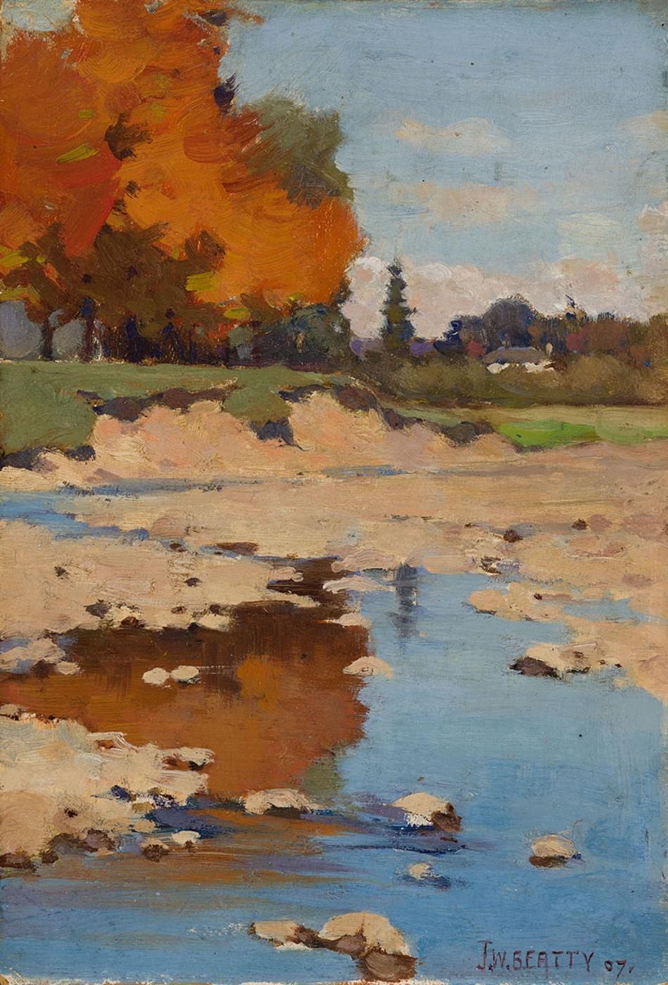 John William (J.W.) Beatty (1869-1941) - Water Reflection