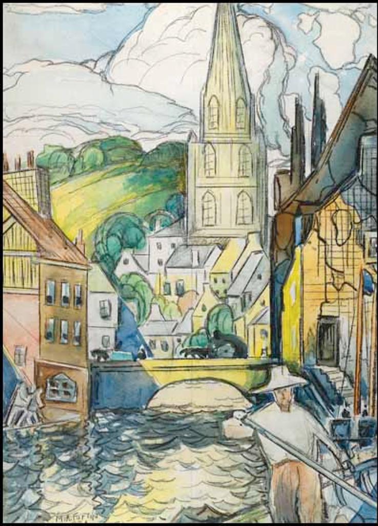 Marc-Aurèle Fortin (1888-1970) - Paysage - scène européenne