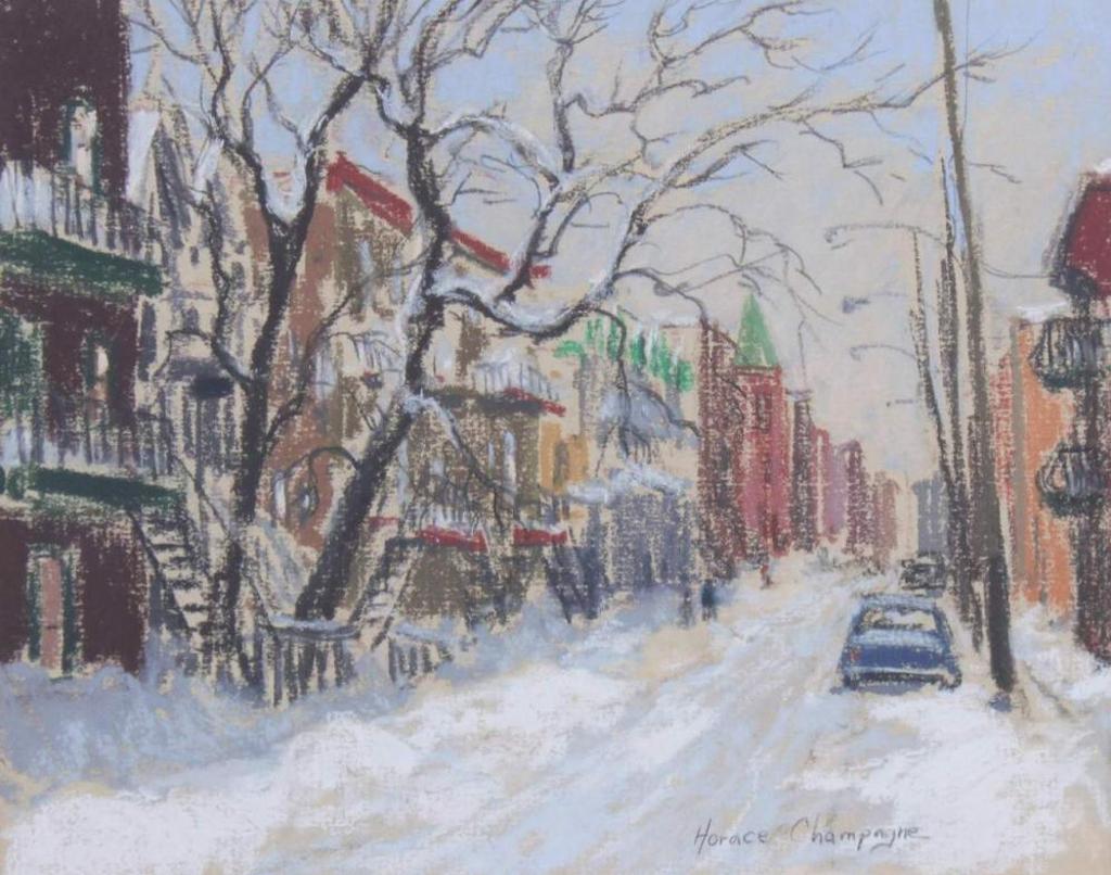 Horace Champagne (1937) - Winter Street Scene