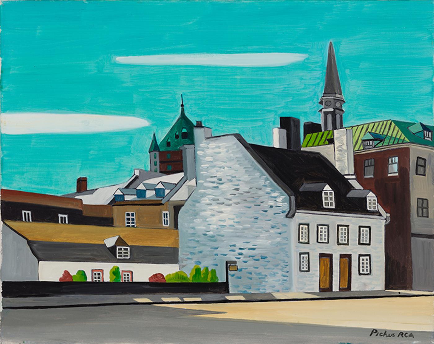 Claude Picher (1927-1998) - The Van Felson House, Historic Monument of Quebec City