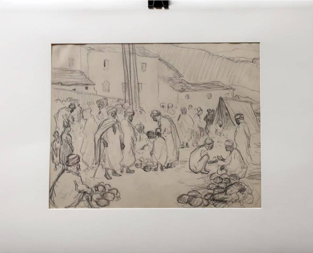 Franklin Milton Armington (1876-1941) - Untitled (Market Scene - Constantinople)