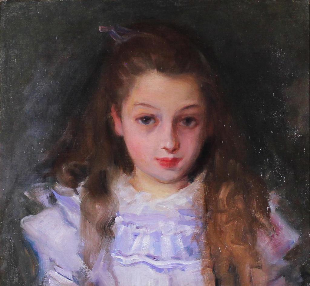 Laura Adelaine Muntz Lyall (1860-1930) - Portrait Of A Young Girl