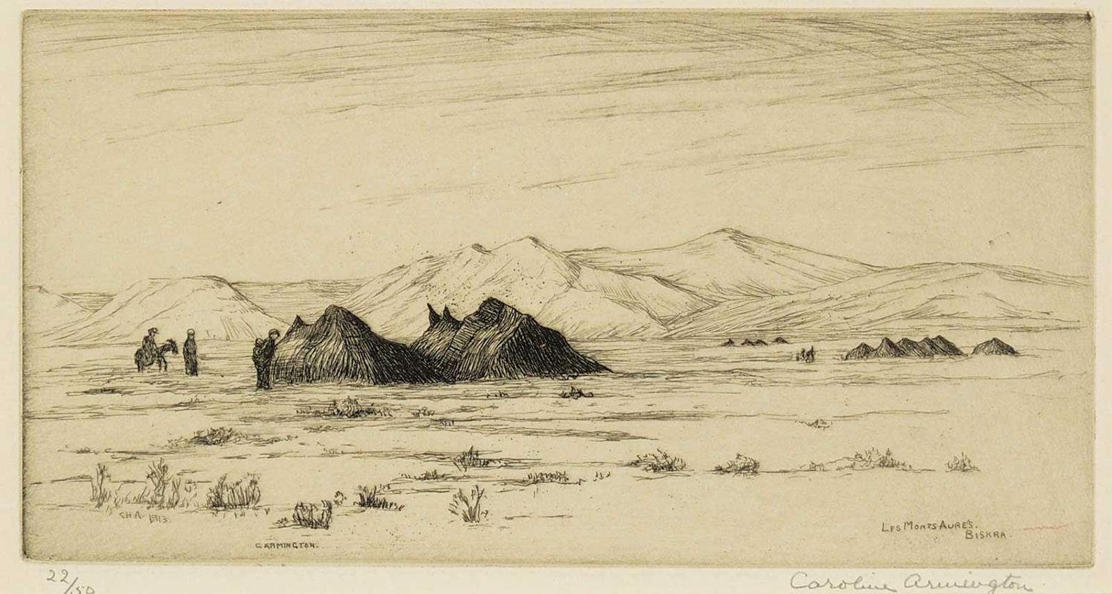 Caroline Helena Armington (1875-1939) - Les Monts Aures, Biskra  #22/50