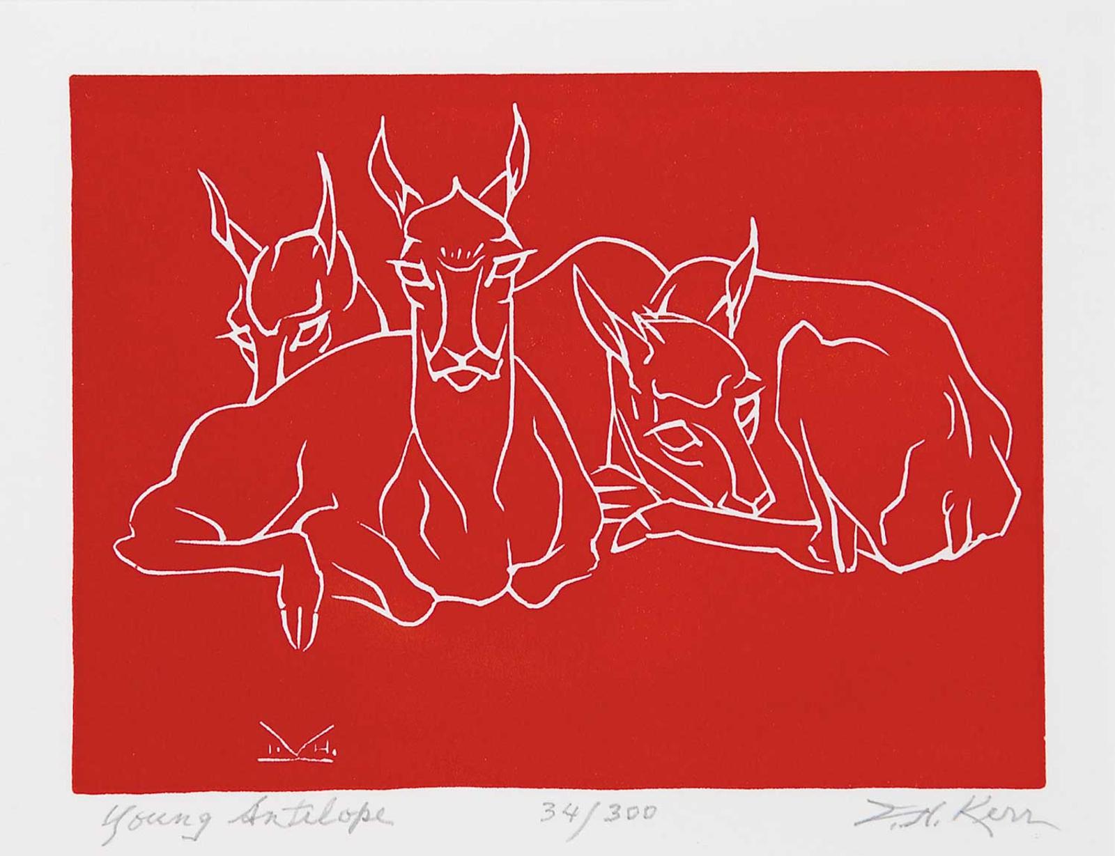 Illingworth Holey (Buck) Kerr (1905-1989) - Young Antelope  #34/300