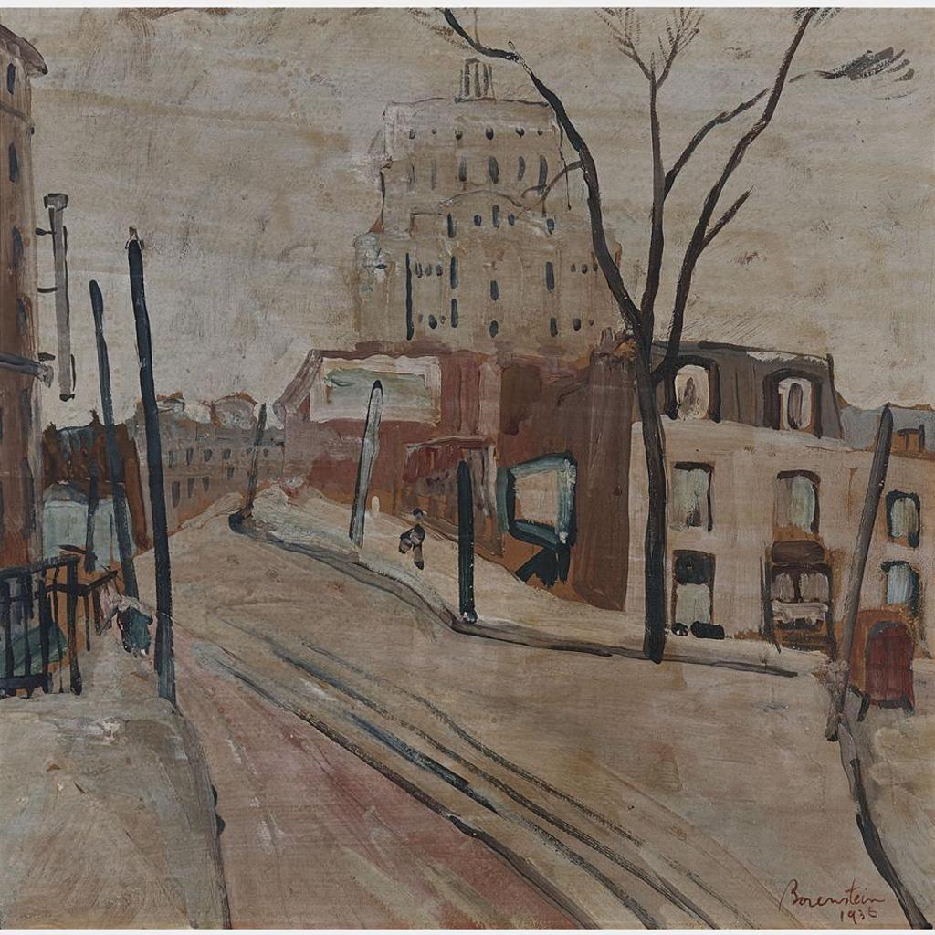 Samuel (Sam) Borenstein (1908-1969) - On Dorchester Street, Montreal