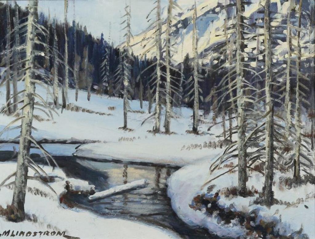Matt Lindstrom (1890-1975) - Winter Stream