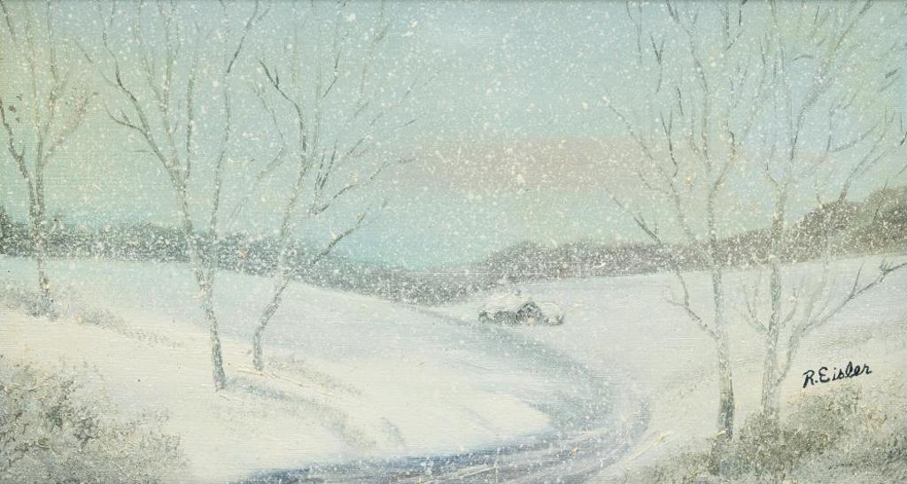 Richard Eisler (1924-2020) - Untitled - Snowfall
