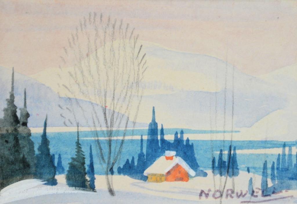 Graham Norble Norwell (1901-1967) - miniature Winter landscape