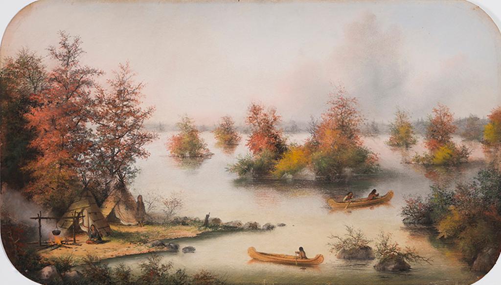 Alfred Worsley Holdstock (1820-1901) - Thousand Islands from Wolfe Sound
