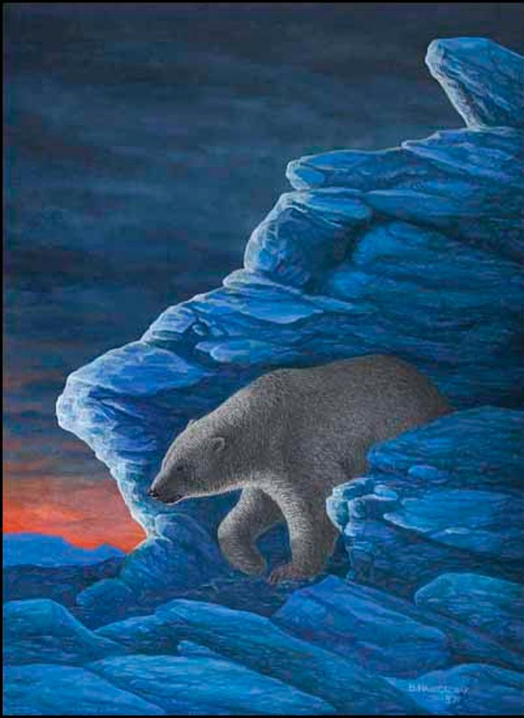 Bill Nasogaluak (1953) - Arctic Afternoon - Polar Bear (02297/2013-768)