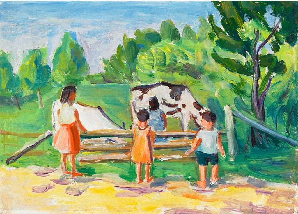 Marjorie (1907-2005) - Children And Cattle