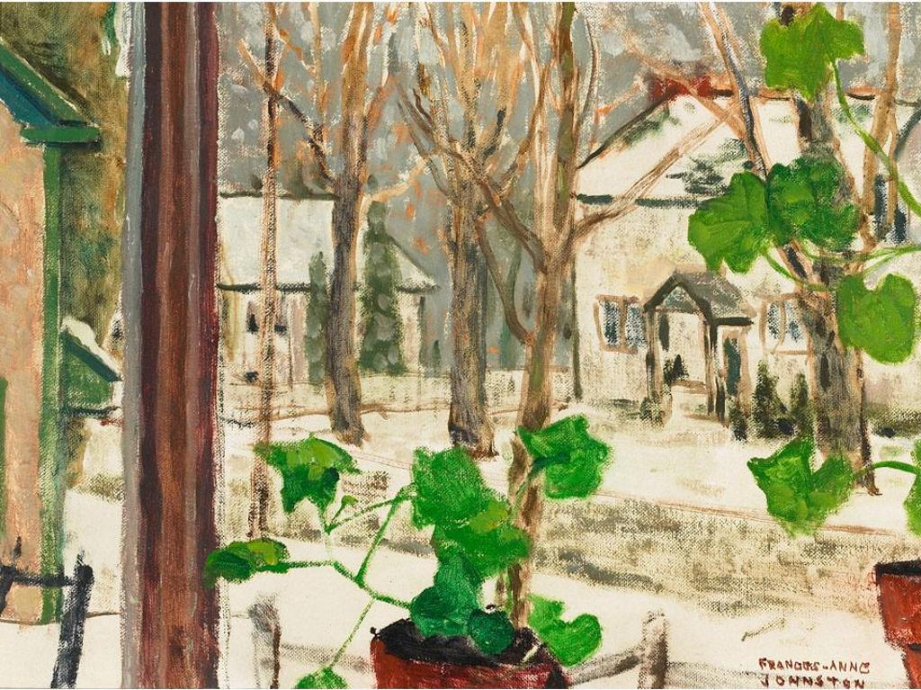 Frances Anne Johnston (1910-1987) - Village Street In Winter
