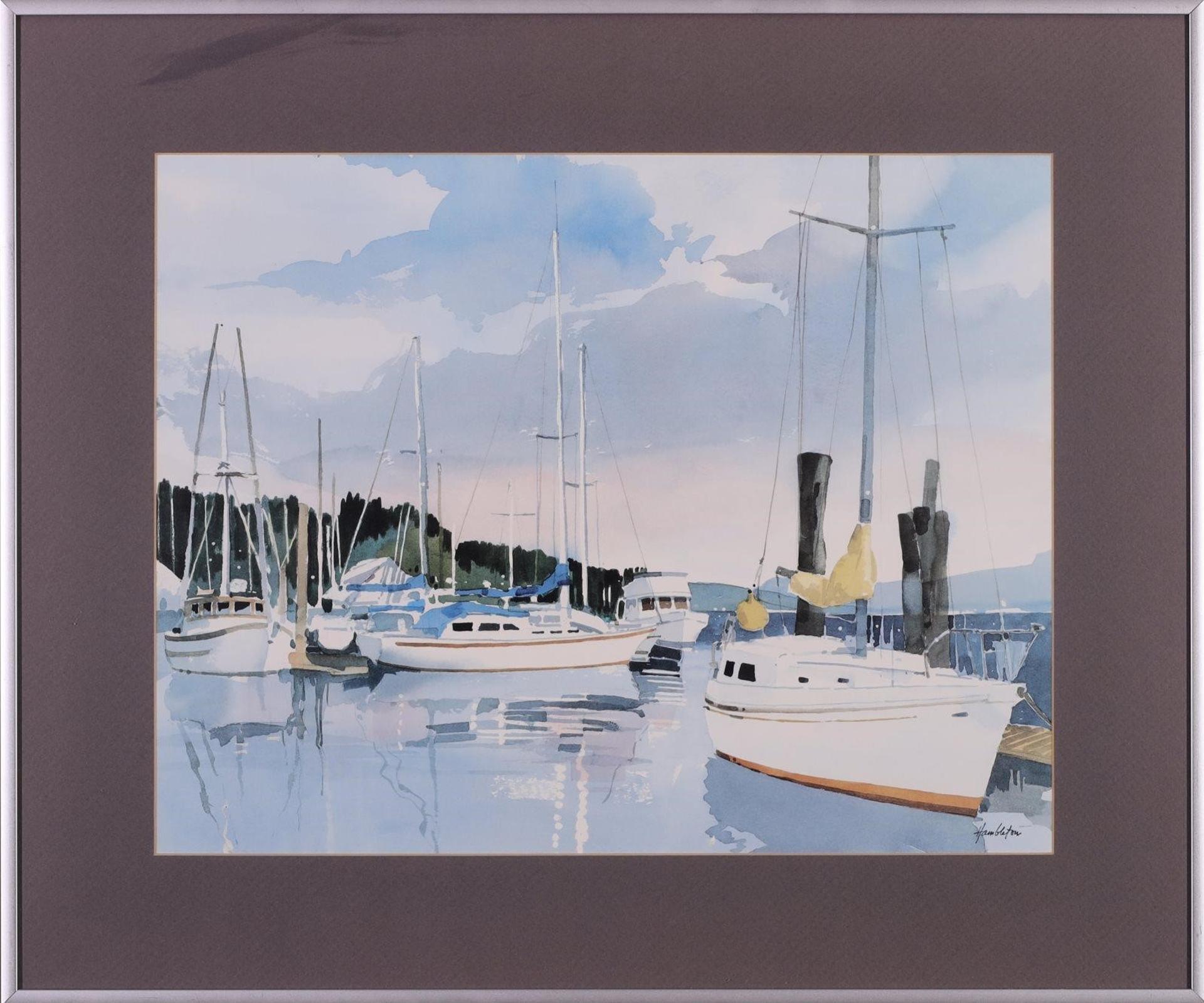 Jack Hambleton (1916-1988) - Untitled, Harbour Scene