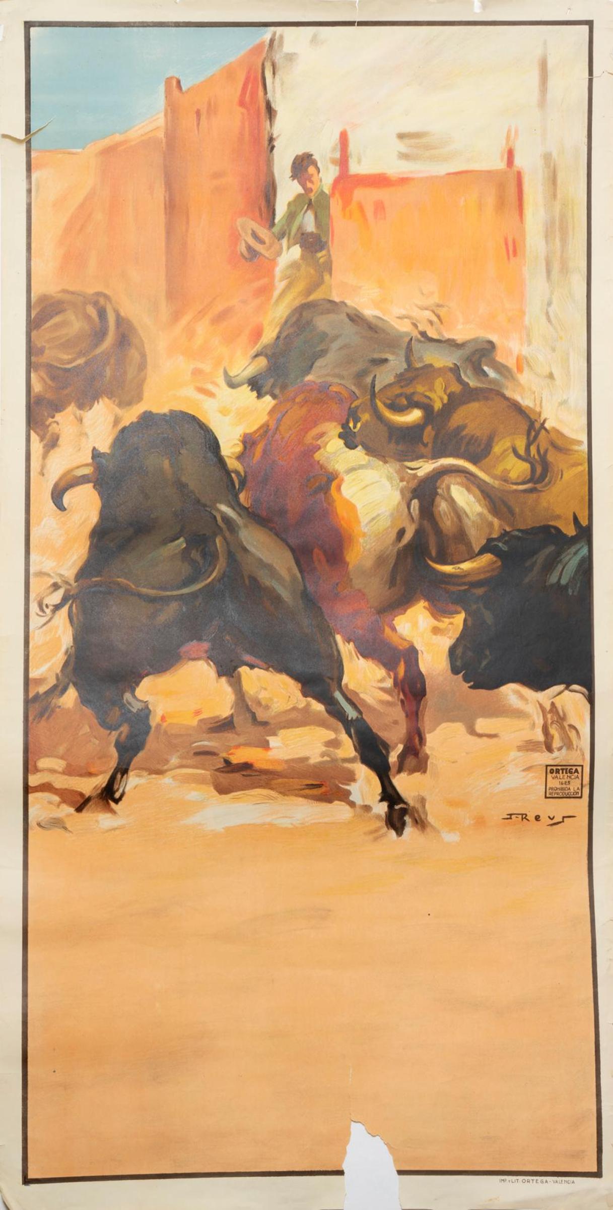 Juan Reus Parra (1912-2003) - Ortega Valencia Bullfight