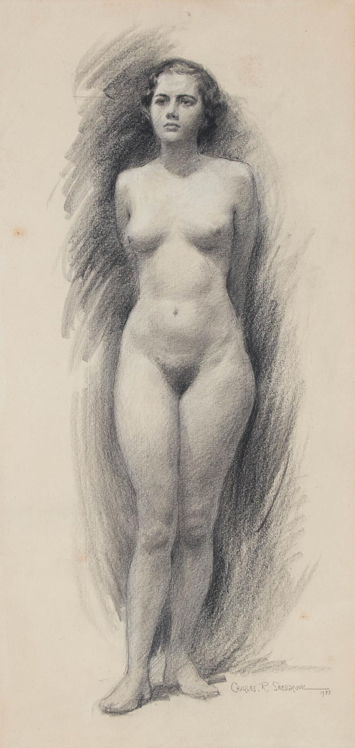 Charles R. Snelgrove - Untitled (Standing Nude), 1933