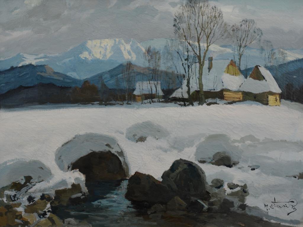 Michal Stanko (1901-1969) - Winter View of Mount Giewont