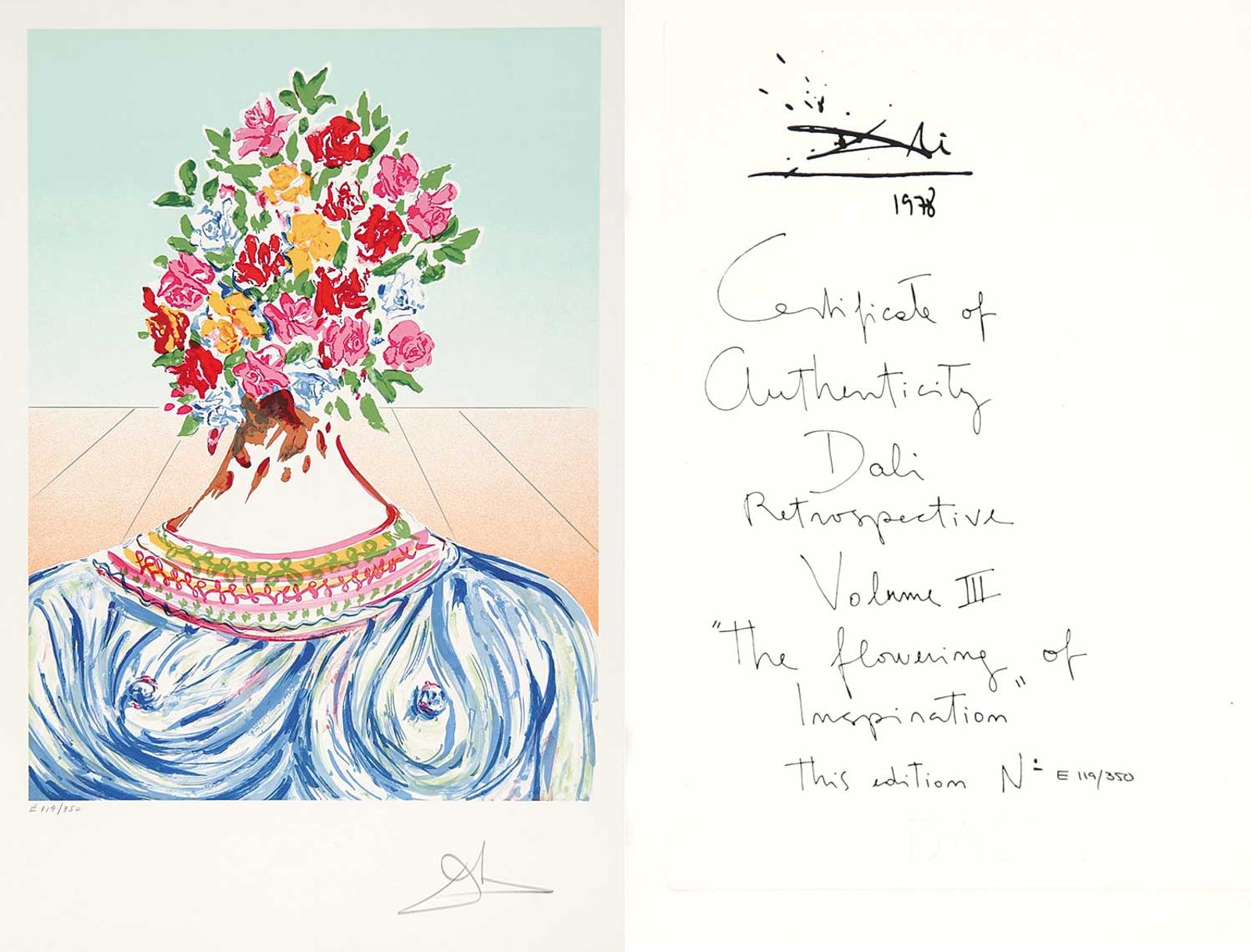 Salvador Dalí (1904-1989) - The Flowering of Inspiration [Gala en Fleurs] E  #119/350