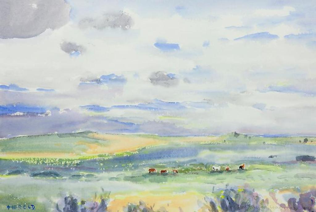Hans Herold (1925-2011) - Government Pasture Near Leader, SK