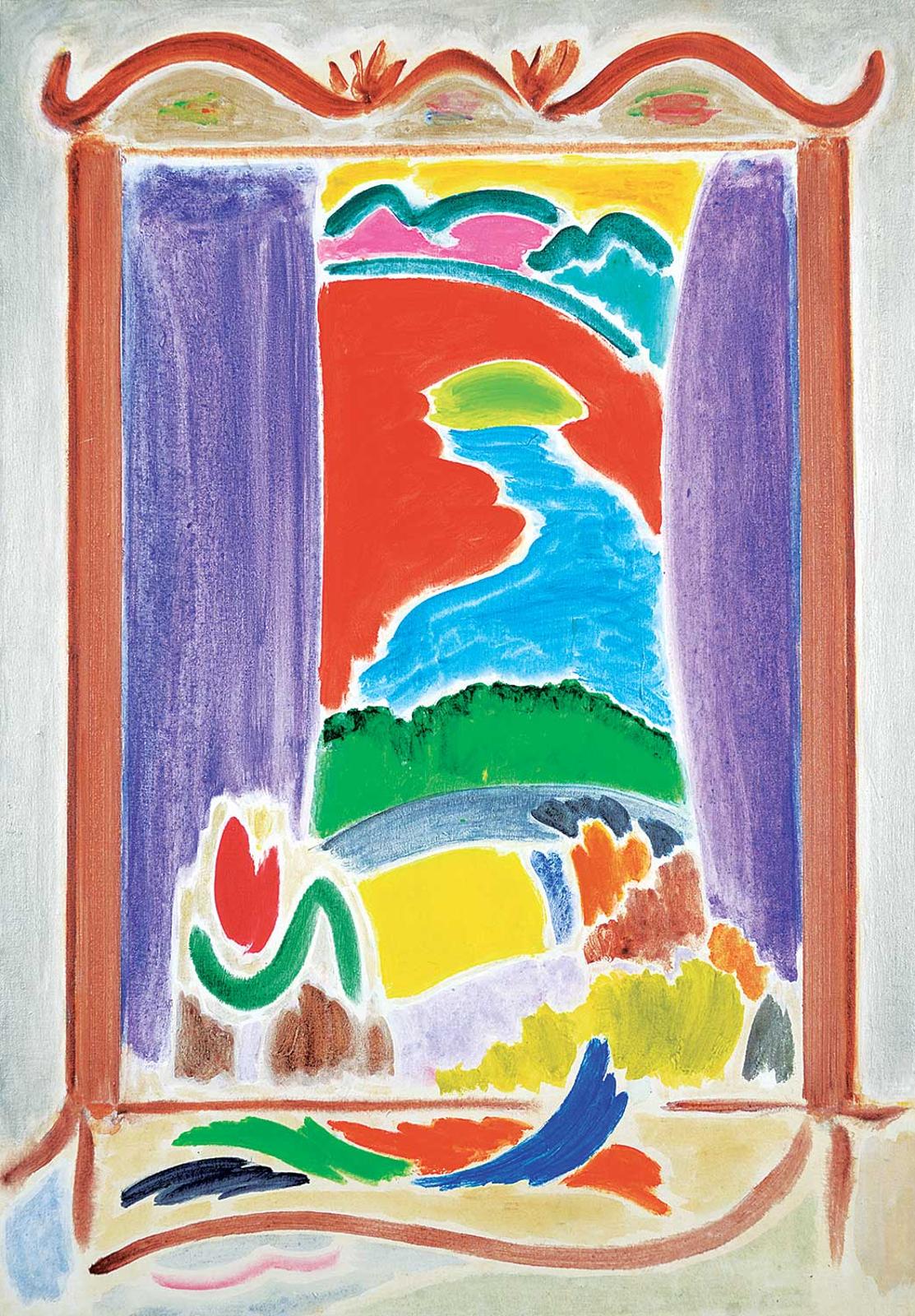 Paul Alexander Fournier (1939) - Purple Curtains, Sarasota
