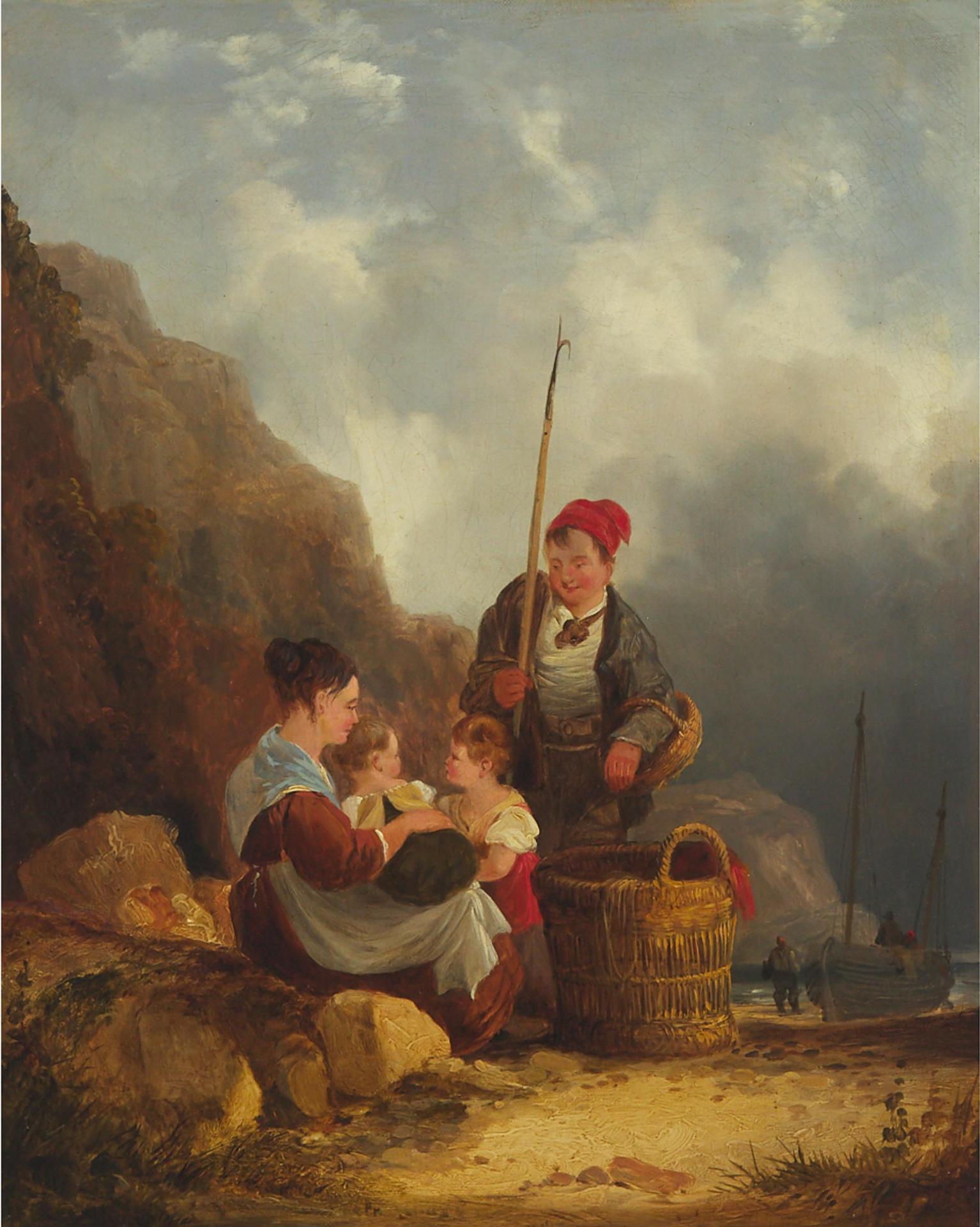 William Shayer the Elder (1787-1879) - Return Of The Fisherman