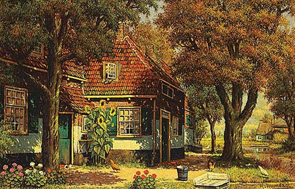 Henricus Veenendaal (1889-1972) - Untitled - Shady Cottage
