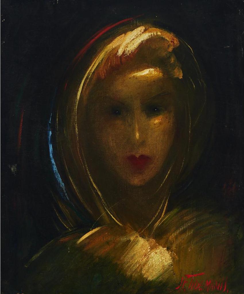 Janis Ferdinands Tidemanis (1897-1964) - Face Of A Woman (Believed To Be A Portrait Of The Artist's Wife)