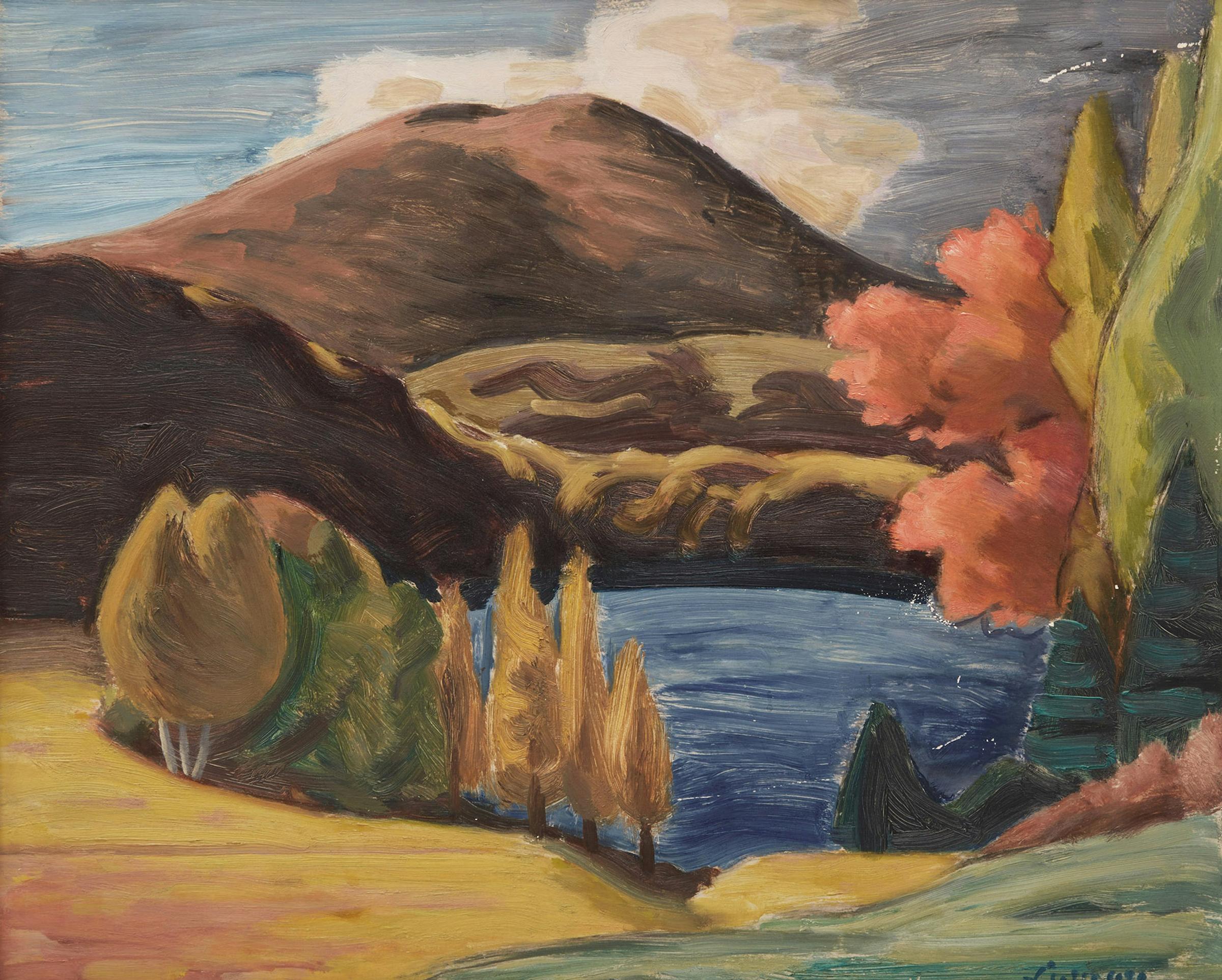 John Goodwin Lyman (1886-1967) - Fall, Lake Orford