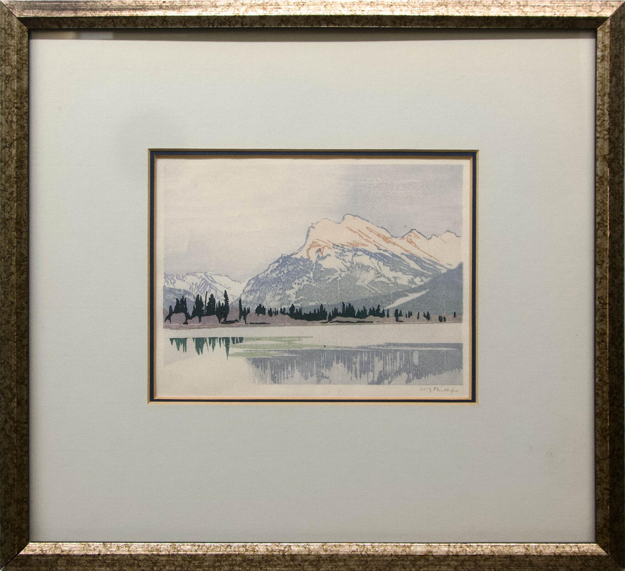 Walter Joseph (W.J.) Phillips (1884-1963) - Mt. Rundle In Winter