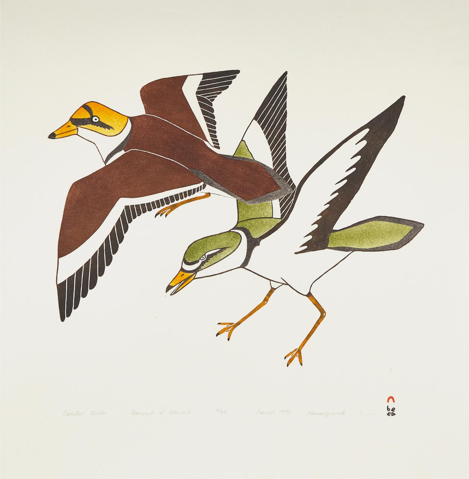 Kananginak Pootoogook (1935-2010) - Coastal Bird