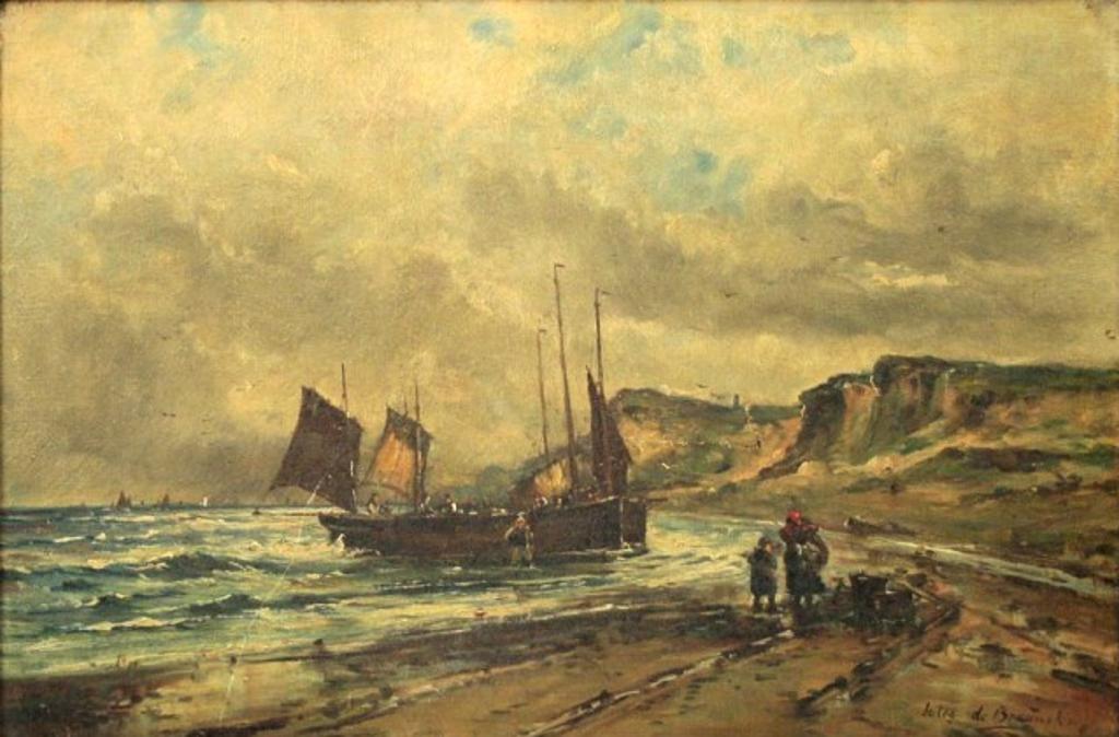 Jules de Breanksi - Boat Coming Into Shore
