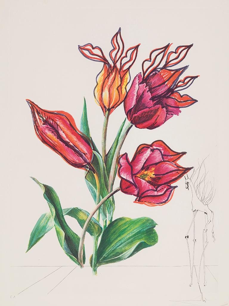 Salvador Dalí (1904-1989) - Tulips and Lips (from Florals)