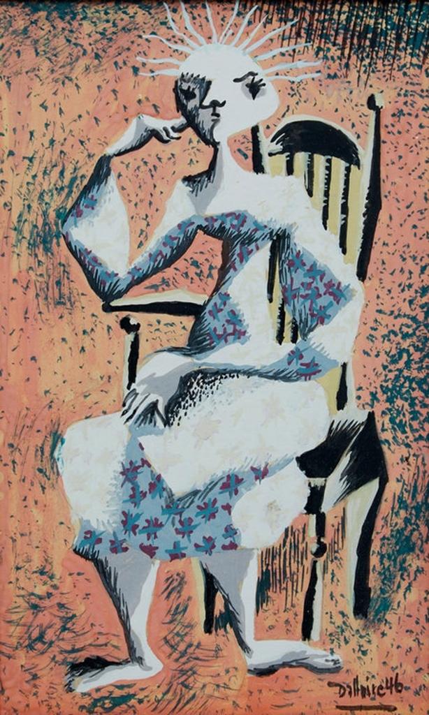 Jean-Philippe Dallaire (1916-1965) - Femme assise