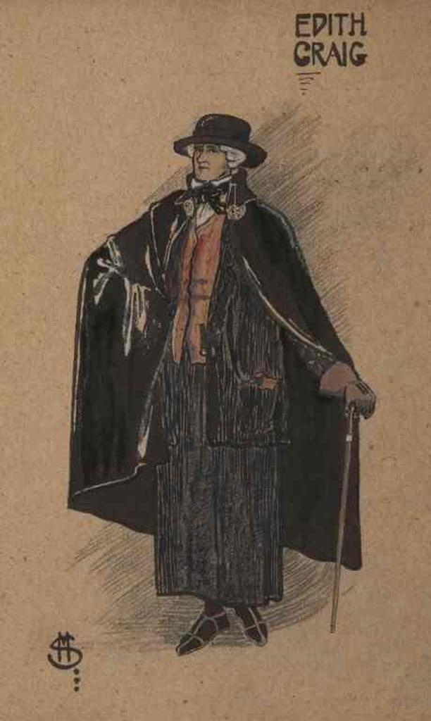 Edith Craig (1869-1947) - Study for a costume