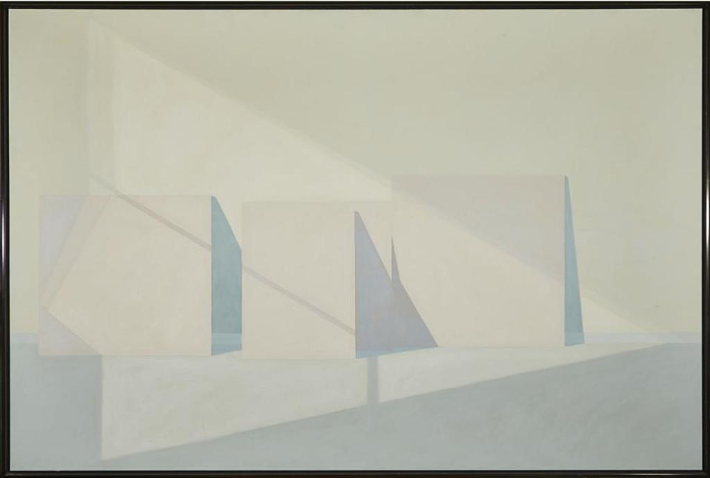 Malcolm Rains (1947) - Four Blank Canvases In Silvery Light