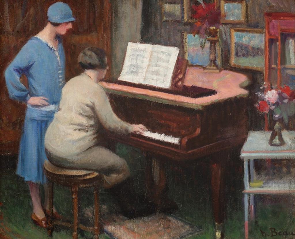 Henri Beau (1863-1949) - Piano Lesson