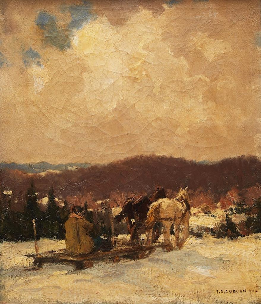 Frederick Simpson Coburn (1871-1960) - Winter Sleighing Scene