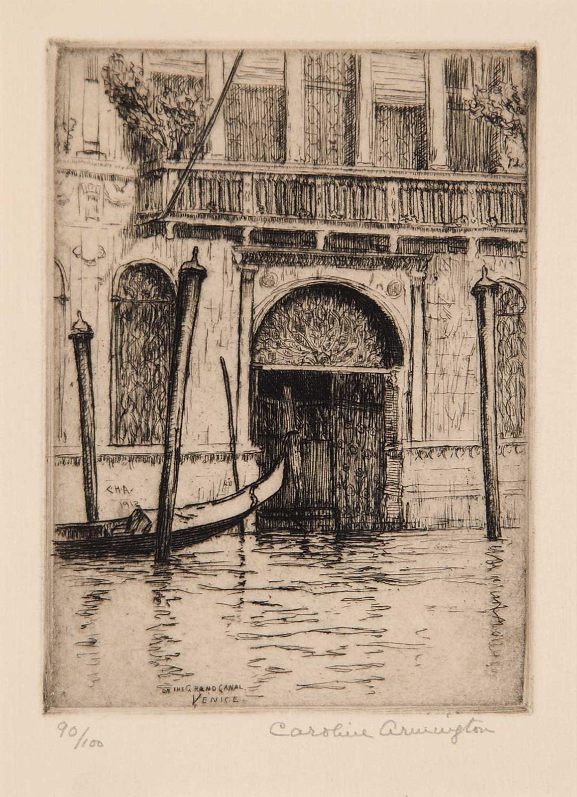 Caroline Helena Armington (1875-1939) - On The Grand Canal, Vence  #90/100